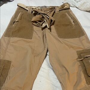 Abercrombie & Fitch Tan cargo  Straight Leg Pants